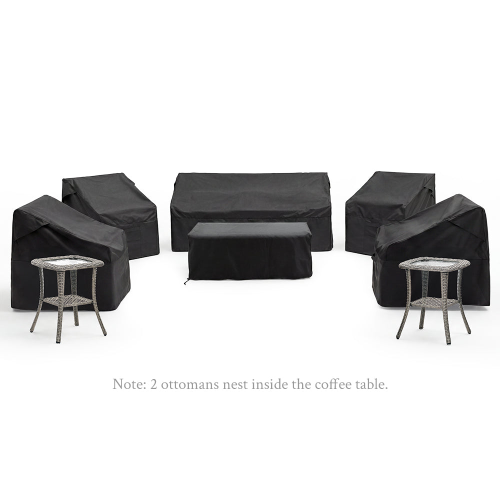 [Free Gift] TARN Outdoor 10-piece Wicker Sofa Set