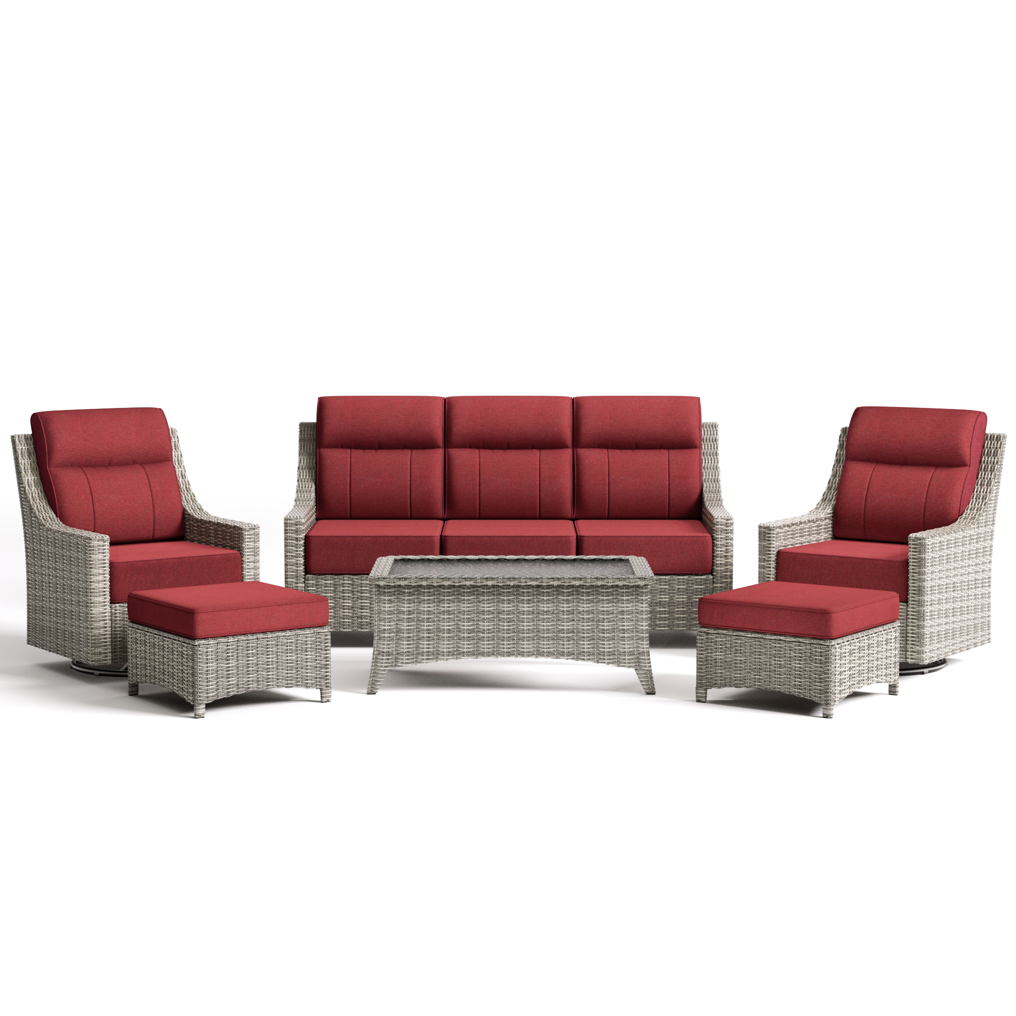 NEVE Outdoor Wicker Sofa Set