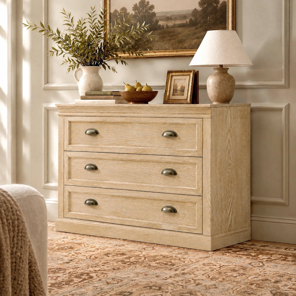 Linden 35" 3-Drawer Storage Cabinet