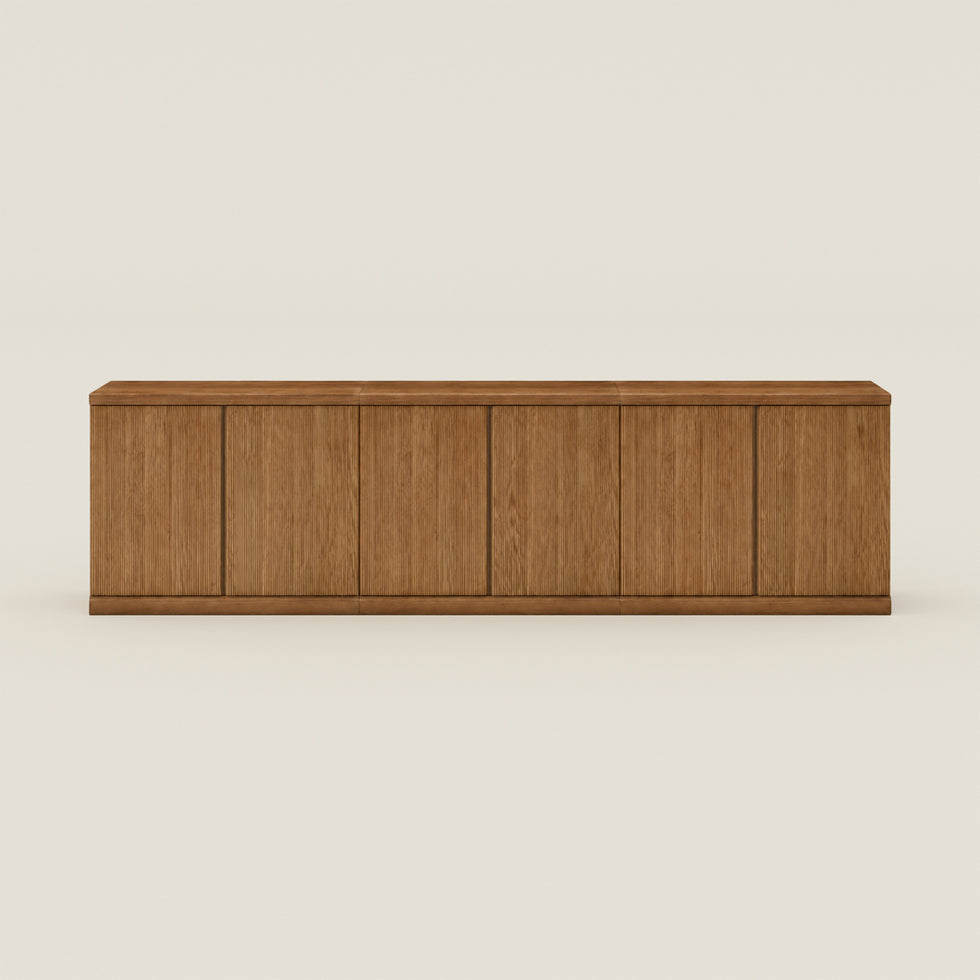 Reeded 108" 3-Piece Media Console