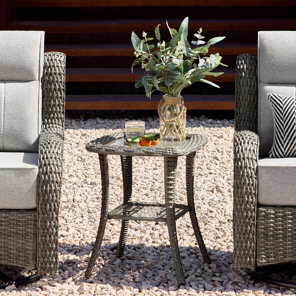 TARN Outdoor All Weather Wicker Side Table