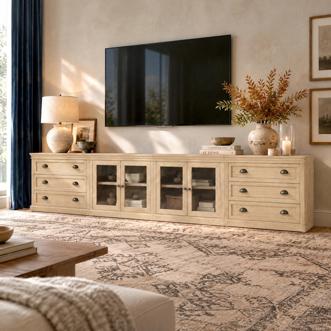 Linden 35" Glass Door Cabinet