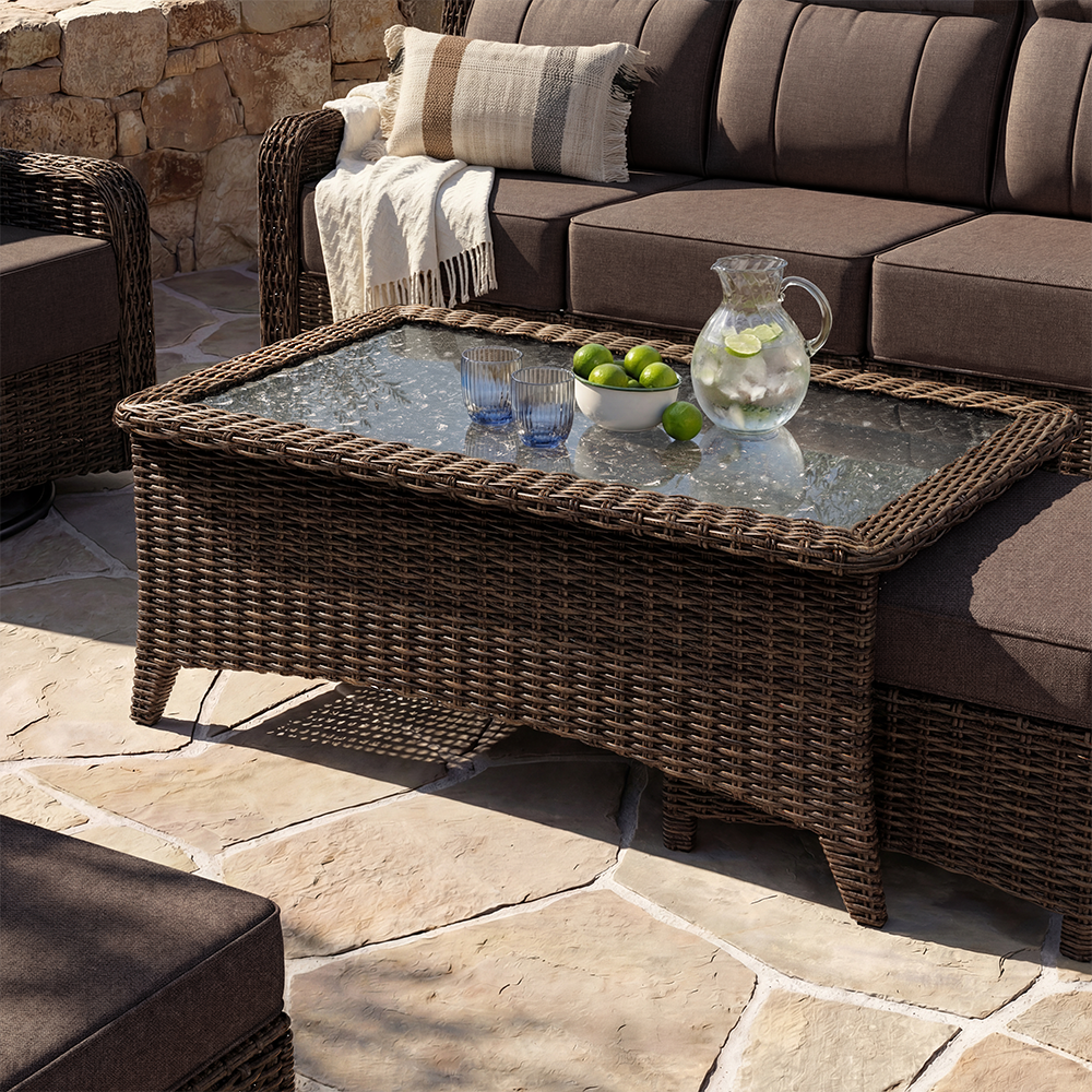 LOAM Outdoor Wicker Coffee Table