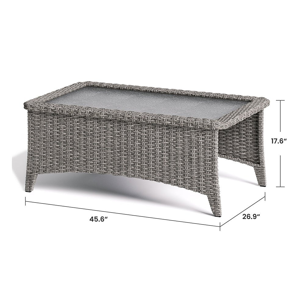 TARN Outdoor Wicker Coffee Table - ReedStead