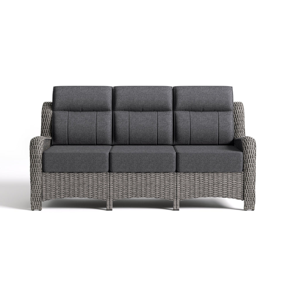 TARN Outdoor 3-Seater Wicker Sofa