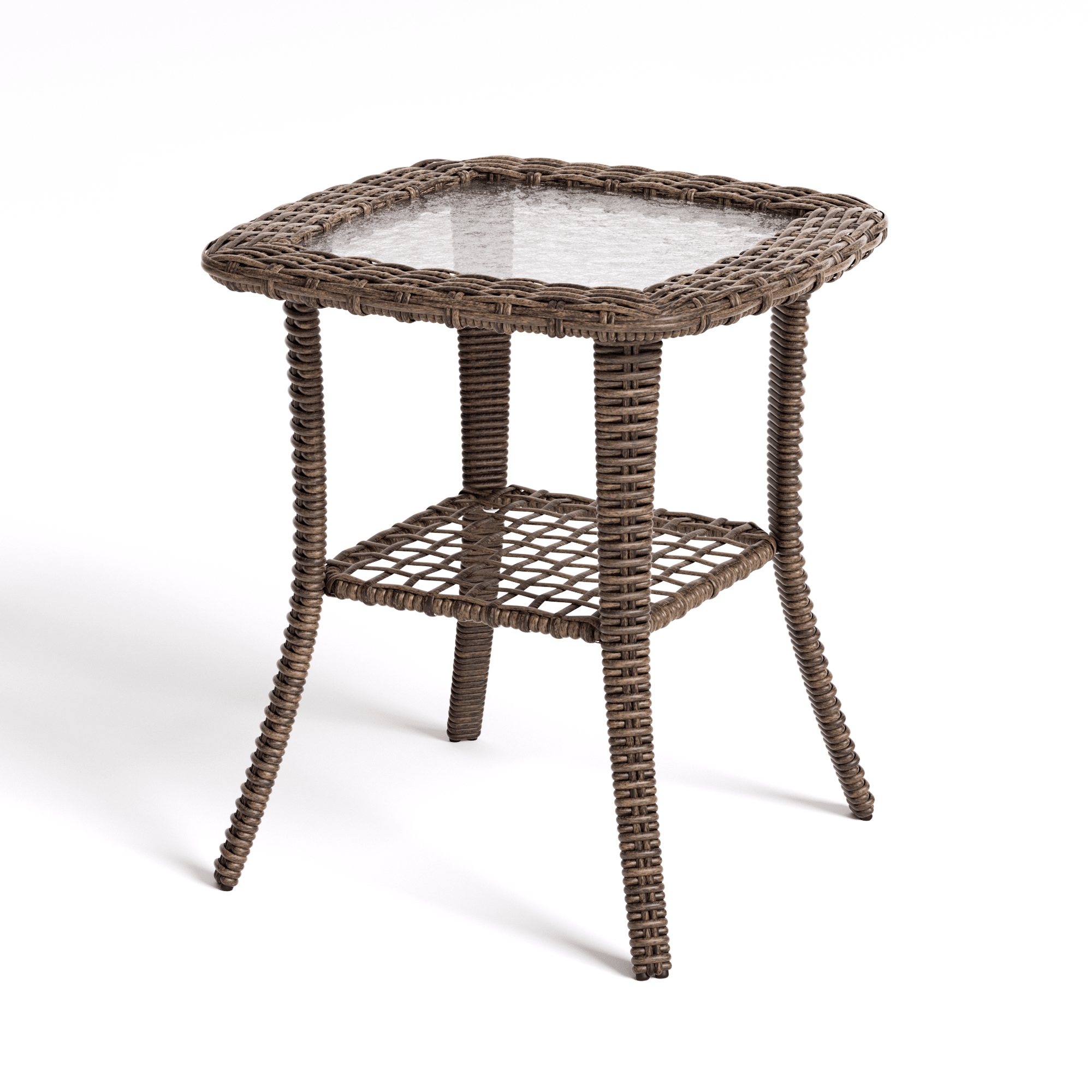 LOAM Outdoor Wicker Side Table - ReedStead