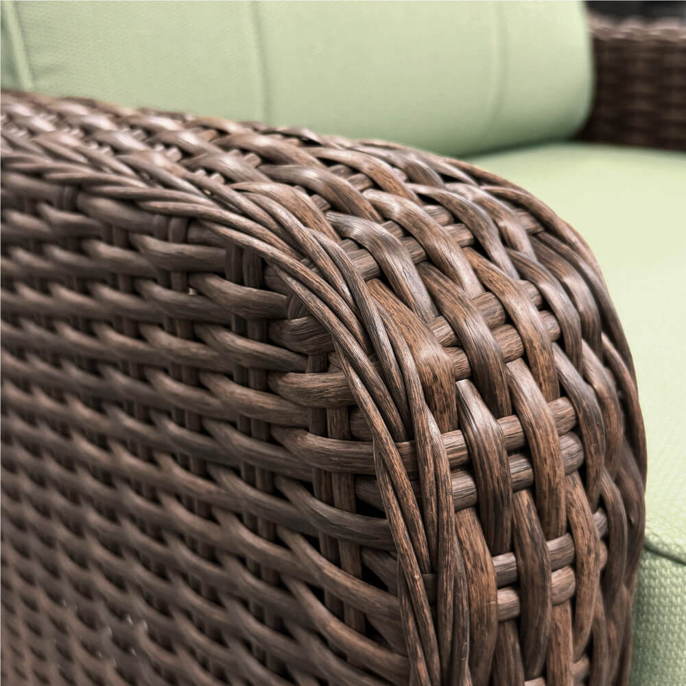 LOAM Outdoor Wicker Patio Furniture Set with Ottomans - ReedStead