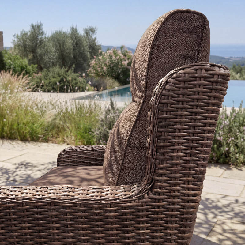 LOAM Outdoor Wicker Patio Furniture Set with Ottomans - ReedStead