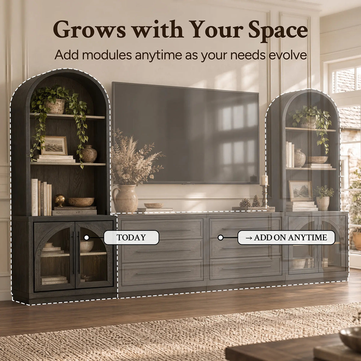 Arden 36" 3-Drawer Storage Cabinet