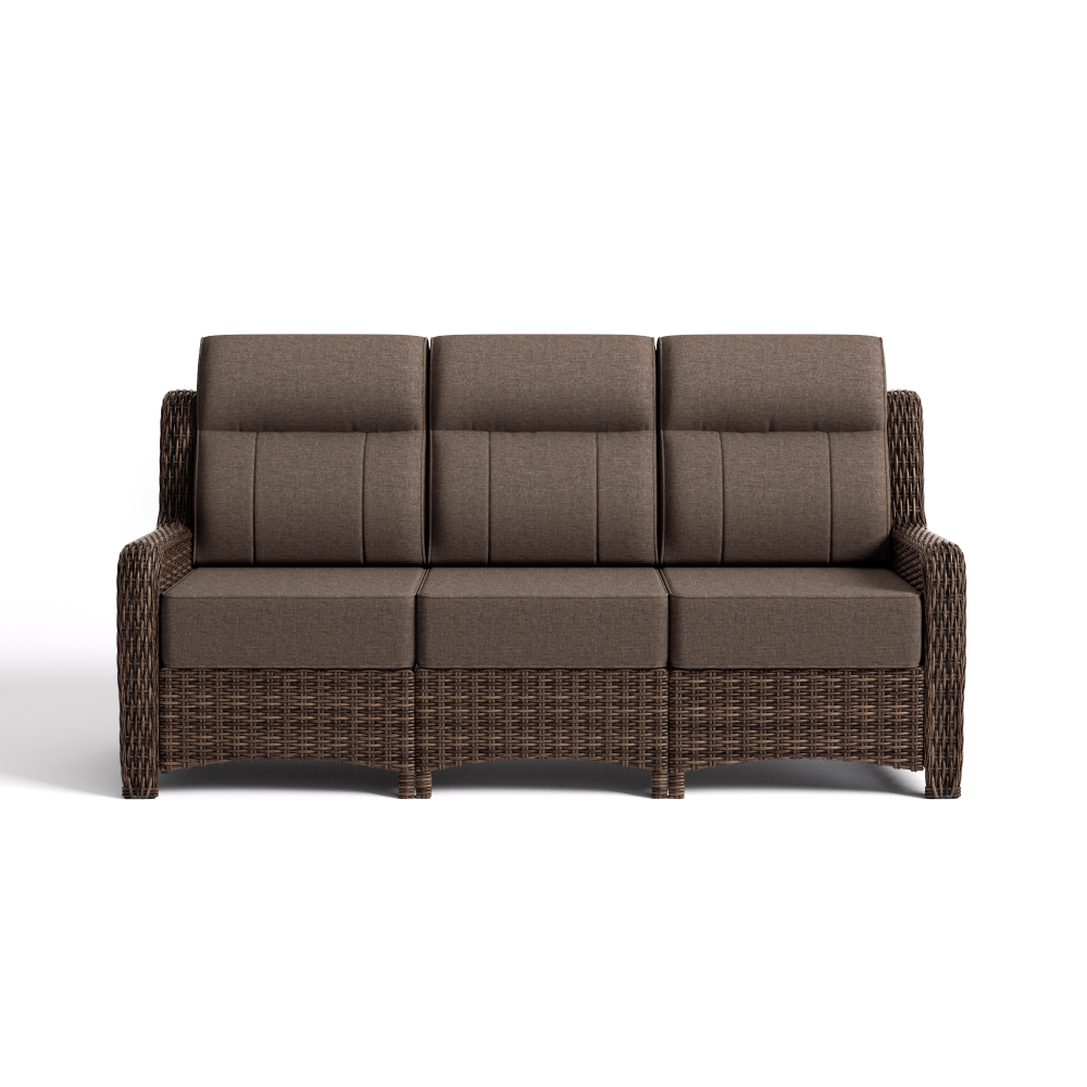 LOAM Outdoor 3-Seater Wicker Sofa