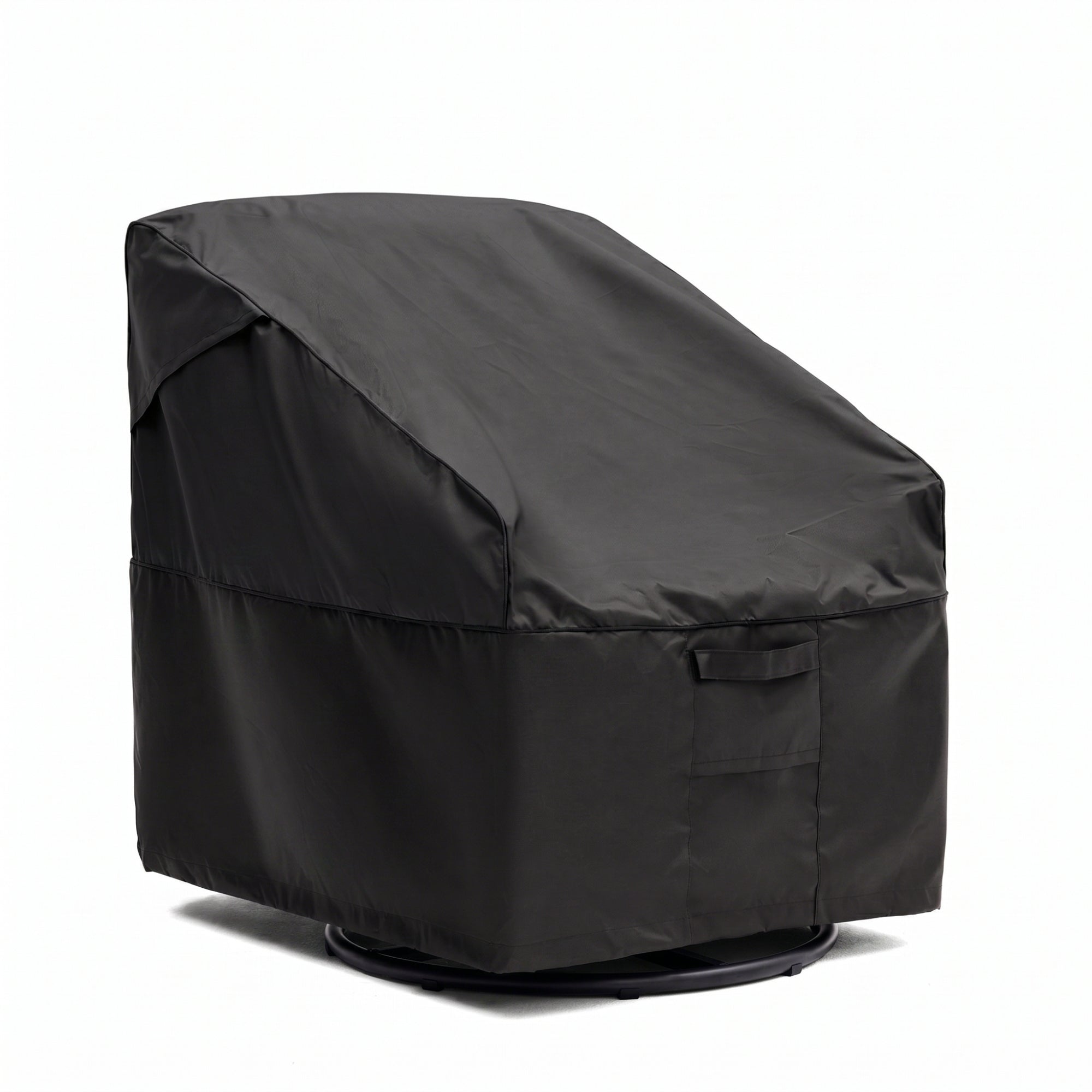 All-Weather Protective Black Cover for Outdoor Accent Chairs