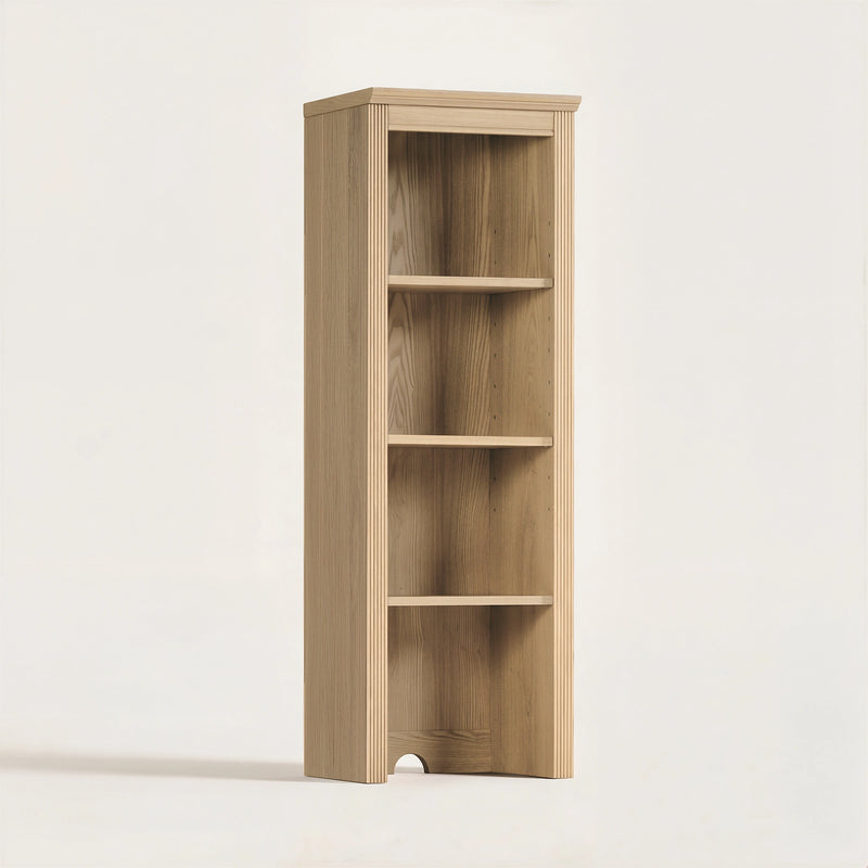 Modular - Reeded Narrow Bookcase Hutch (18")
