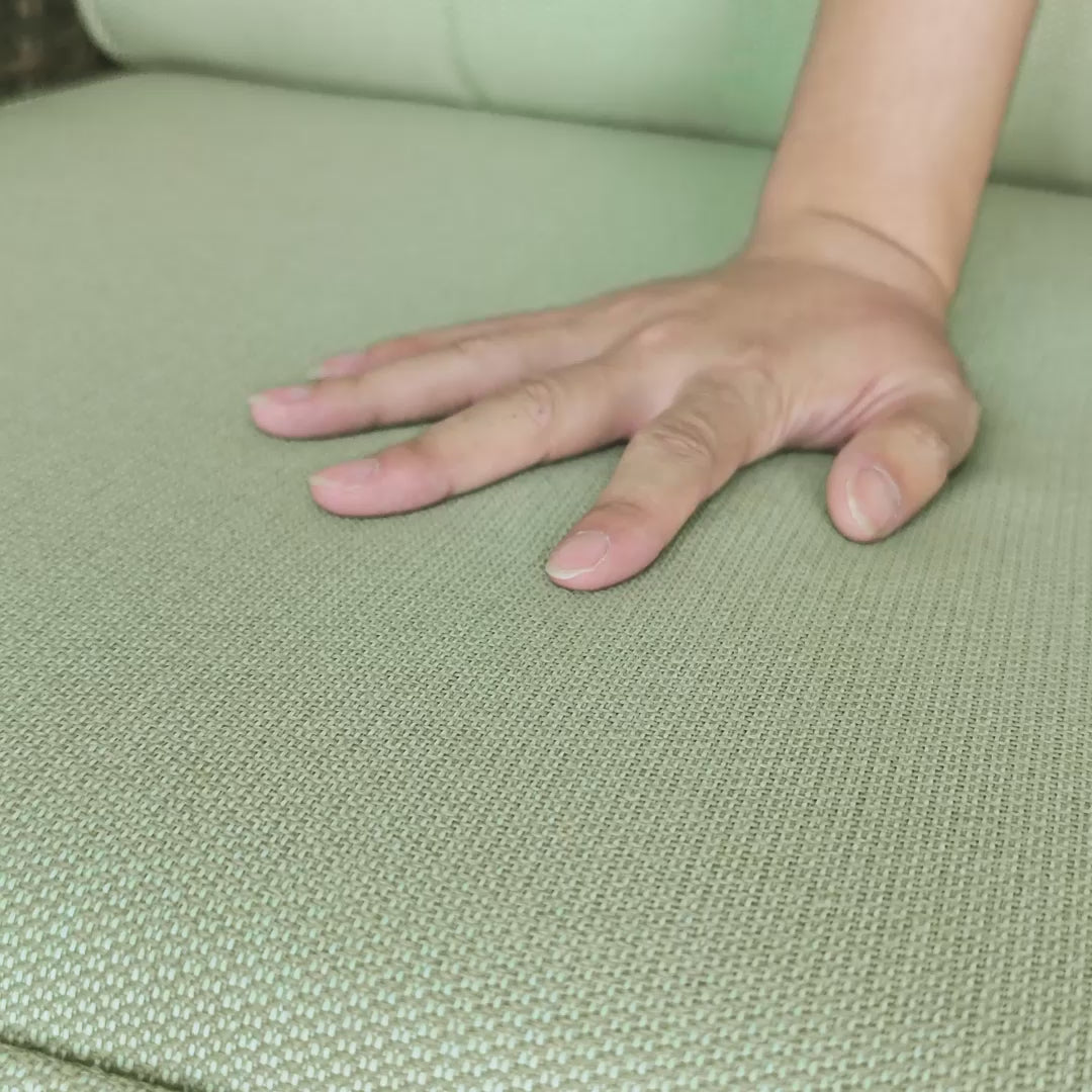 Load video: LOAM Outdoor Wicker Patio Furniture Set with Ottomans